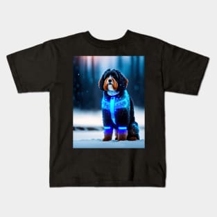 Aussiedoodle with fantasy elements Kids T-Shirt